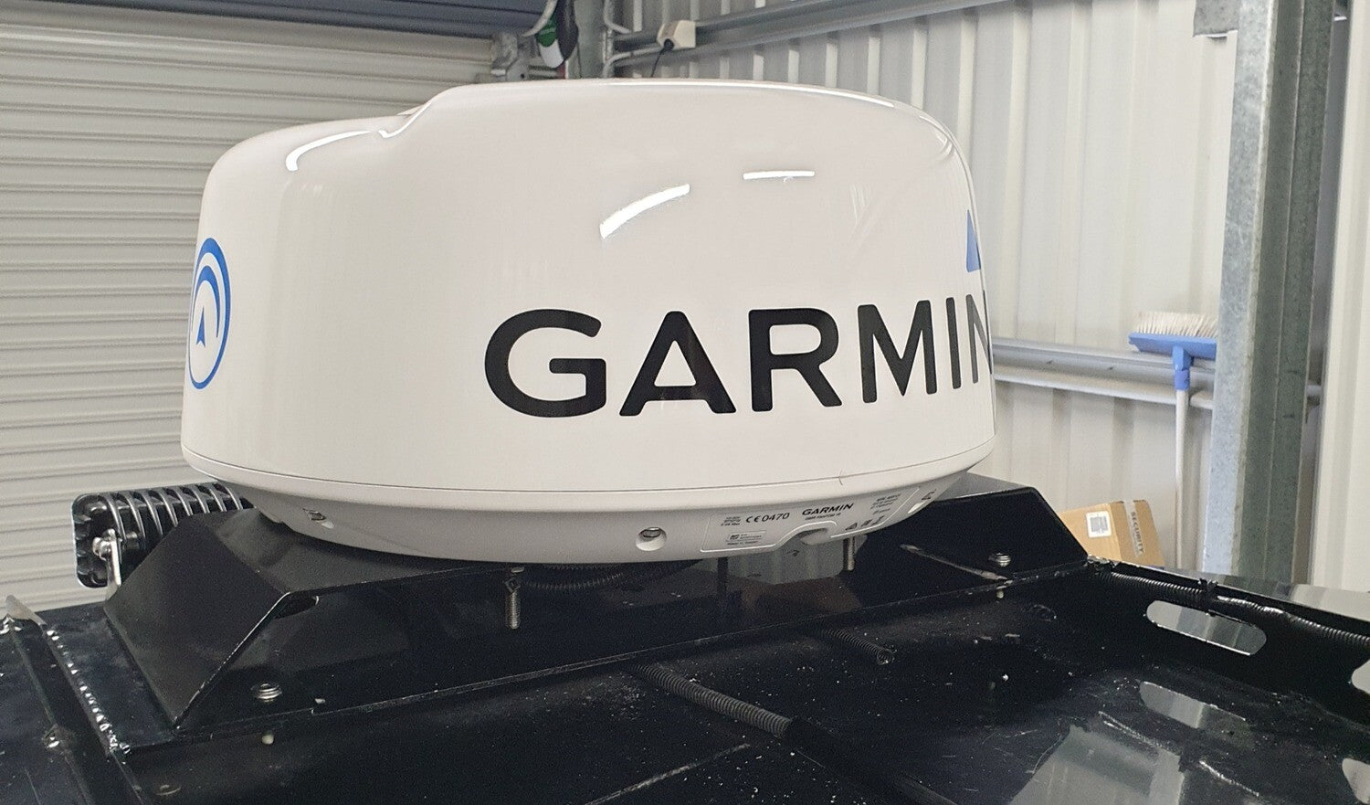 Garmin radar on black mount