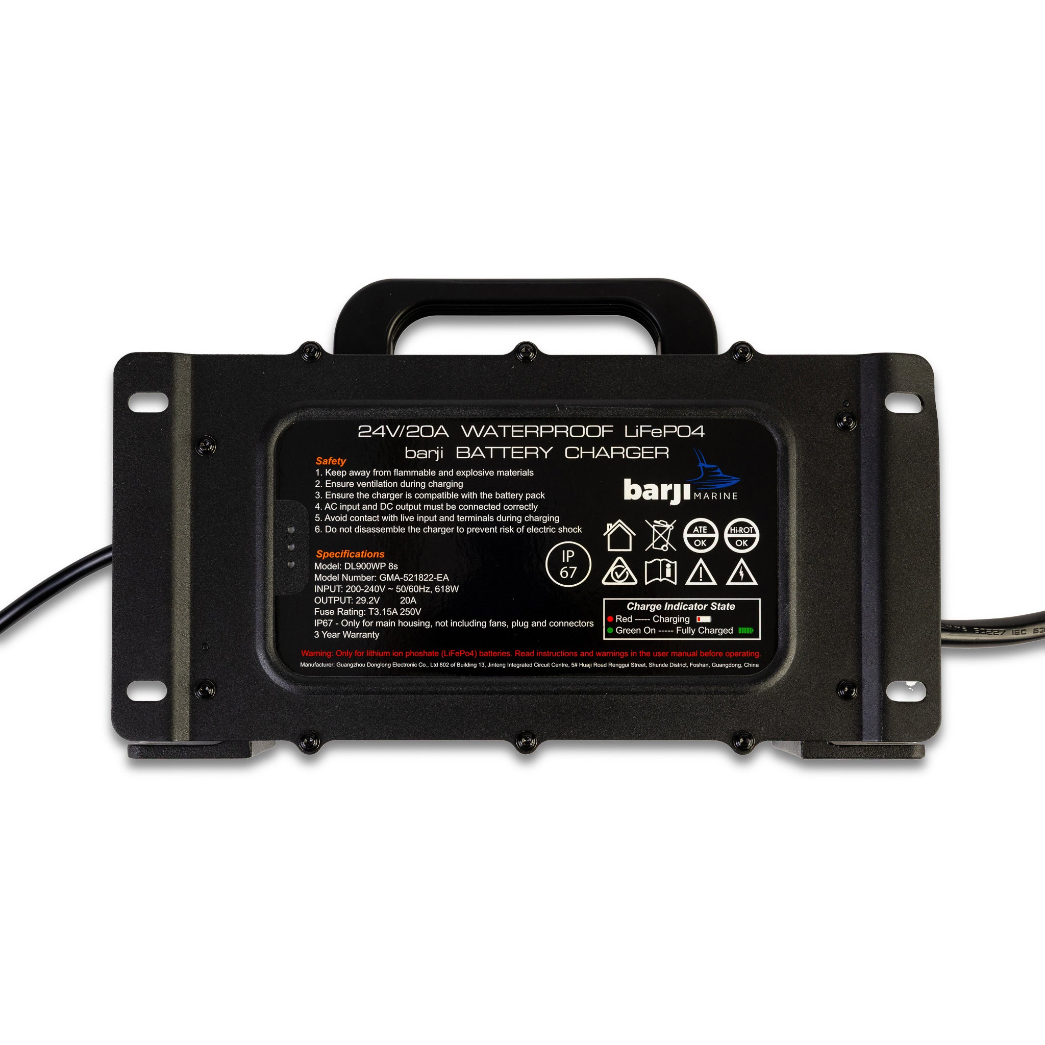 24v Waterproof Lithium Battery Charger