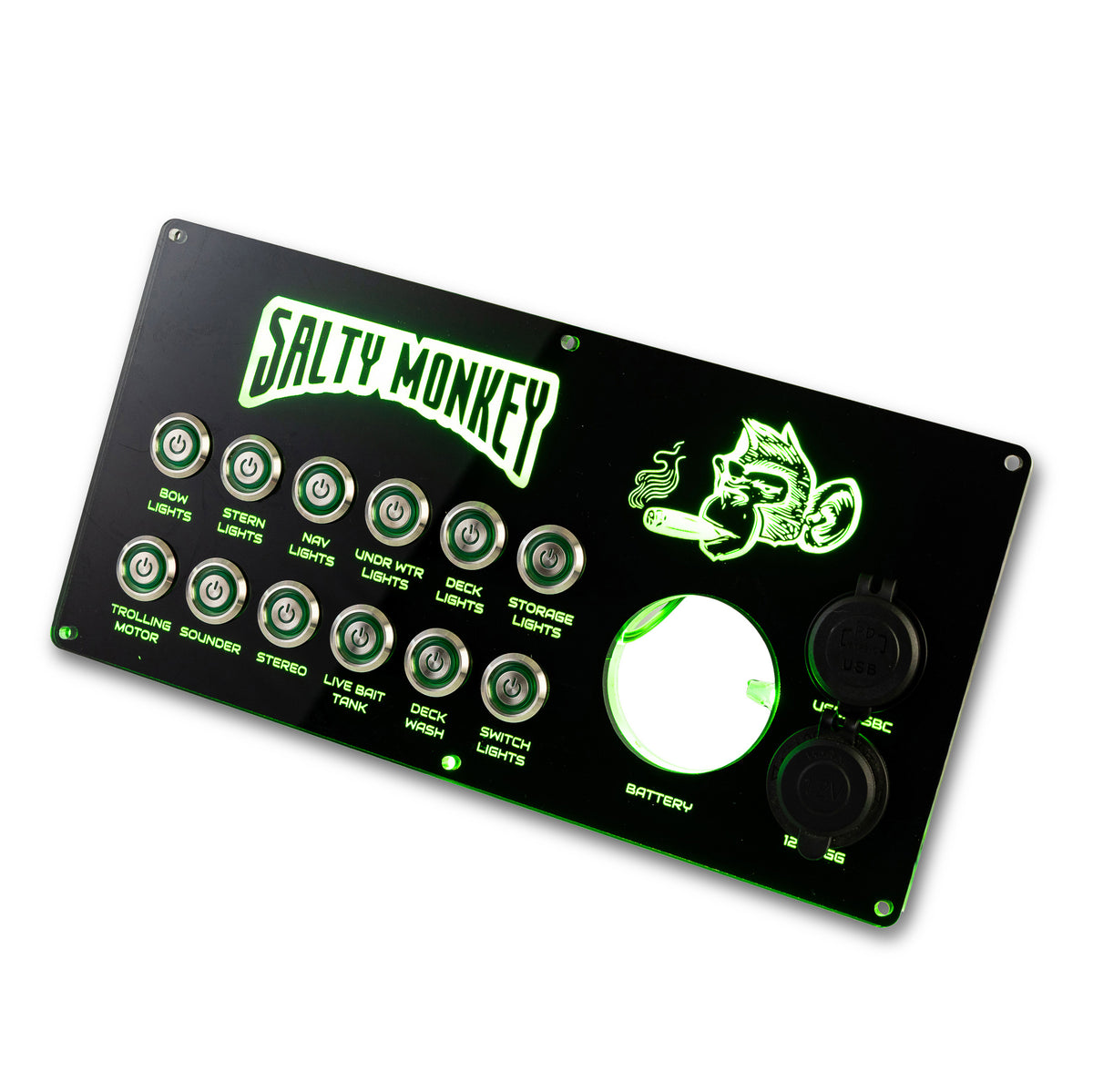 Custom Back-lit switch panels | Barji Marine